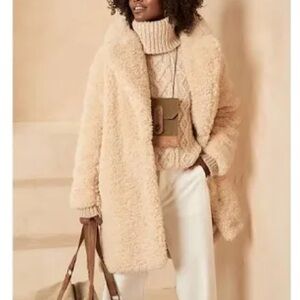 Banana Republic faux shearling coat